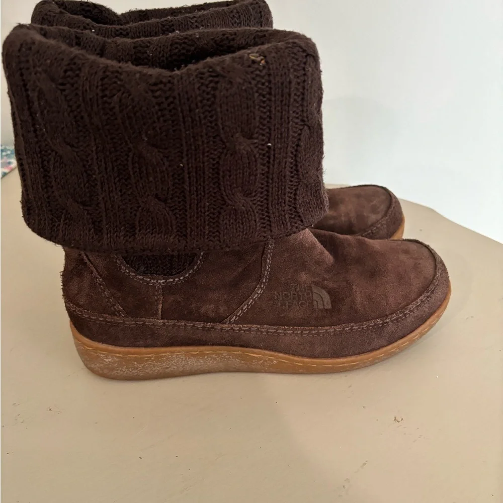 North Face Brown Boots, Primaloft, Women's Size‎ 8, Excellent Condition